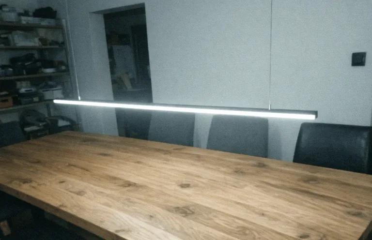Moderne Pendelleuchte über einem Wohnbereich